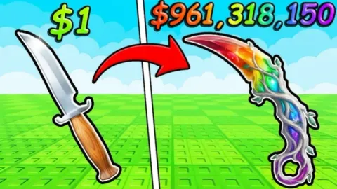 Autofarm AutoBuy AutoSell AutoGetCase and Much More - My Knife Farm [5x🍀] script preview