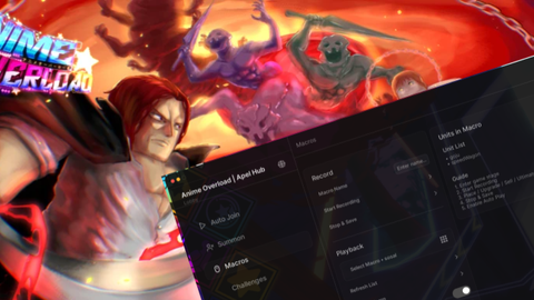 Macro Auto Join Auto Challenge Auto Vendor and much more - [🎉Early Access🎉] Anime Overload! script preview