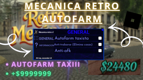 Autofarm v1 - Retro Mechanics [BETA] script preview