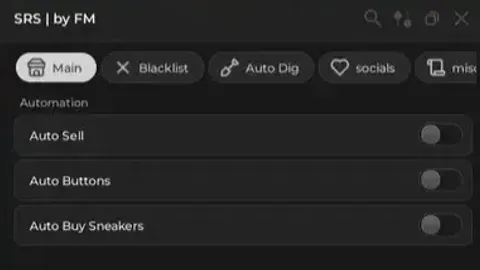 srs auto buy and auto sell with auto dig - Sneaker Resell Simulator script preview