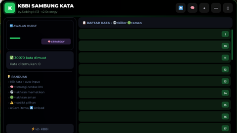 KBBI v2 - Sambung Kata 💬 script preview