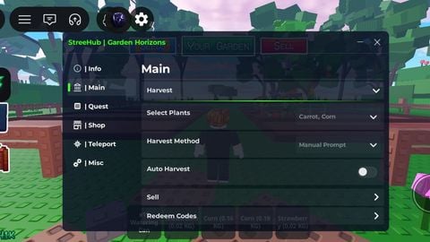 StreeHub | - [MYTHICAL] Garden Horizons 🌱 script preview