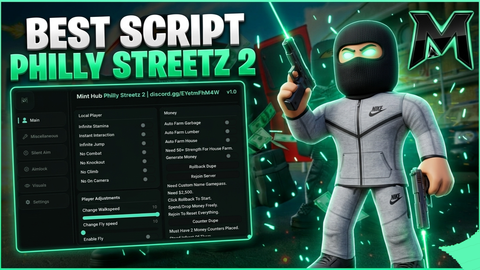 Mint Hub MONEY GENERATOR DUPE AIMBOT - [🚨BIG UPD🔥] Philly Streetz 2 script preview