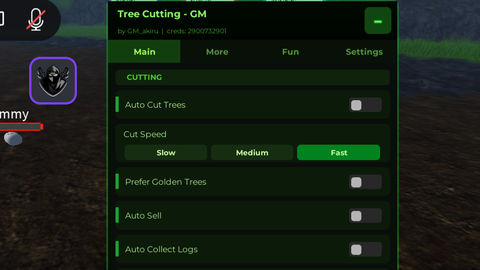 realistic tree cutting by gm creds to 505 - Cut Trees script preview