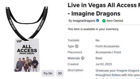 Hulu Imagine Dragons: Live from Vegas Experience 