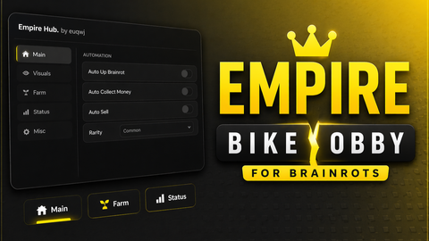 AUTO FARM OP NOKEY - Bike Obby For Brainrots! script preview