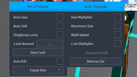 Be a Pickaxe