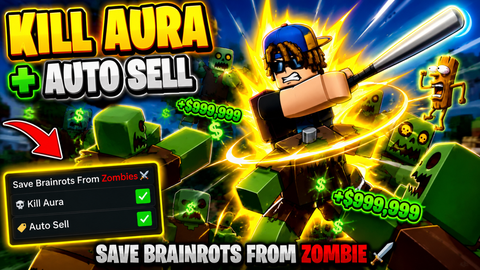 Save Brainrots from Zombie🗡️
