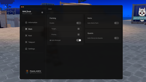 RAILhub   Auto NPC Farm Auto Item Farm Auto Storyline -  [CODES] Bizarre Lineage script preview
