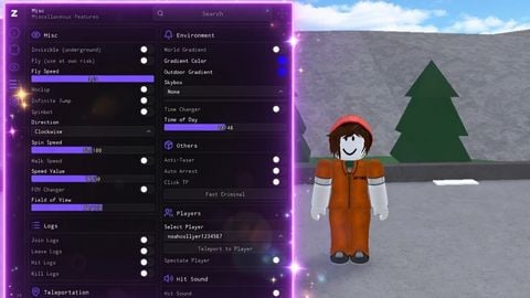 Zolt Invisible Hitbox Expander Fly Auto Arrest Destroy Doors - Prison Life script preview