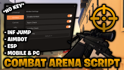 Aimbot ESP Inf Jump and More - Combat Arena script preview