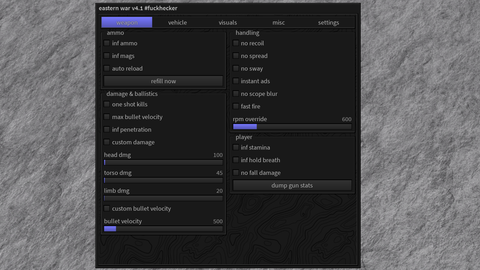 eastern war gun mods and esp and stuff - ❄️ The Eastern War 2.5 script preview