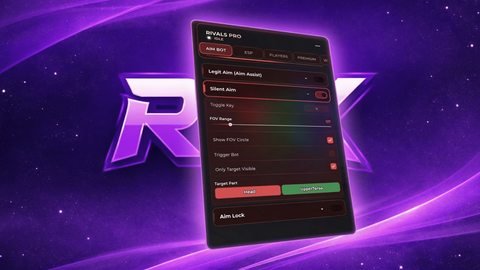 LEGIT AIM AIMASIST AIM LOCK SILENT AIM ESP FPS BOOST - [🍀] RIVALS script preview