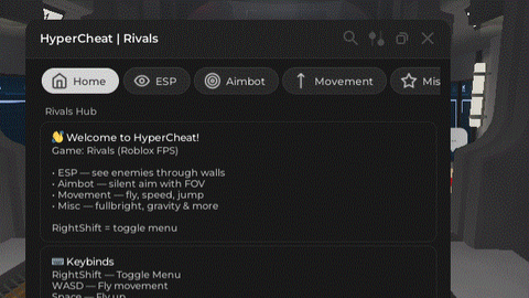 HyperCheat ESP AIMBOT AND MORE V1 - [🍀] RIVALS script preview