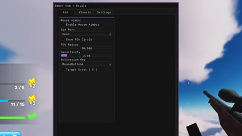 BEST AIMBOT ESP TRIGGERBOT AUTOSHOOT NORECOIL NOSPREAD - [🍀] RIVALS script preview