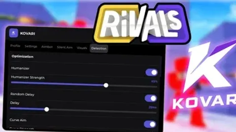 OP Aimbot ESP Visuals Humanizer Soft Aim FOV BEST EASY KEY - RIVALS script preview