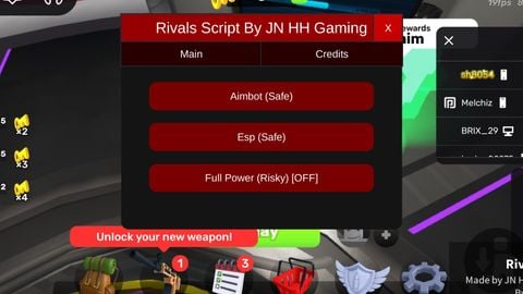 Jhub script no key - RIVALS script preview