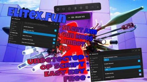 EliteX V5 I Silent Aim I Aimbot I best script - RIVALS script preview