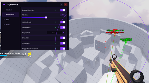 [FIXED] [KEY NEEDED] FREE AIMBOT SILENT AIM ESP | Symbiote - RIVALS script preview