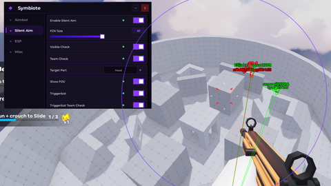 [KEY NEEDED] [FREE] OP AIMBOT | SILENT AIM | ESP | Symbiote - RIVALS script preview