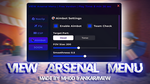 AR Menu - Arsenal script preview