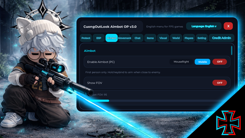 CuongOutLook Aimbot OP Hub best Universal Script V3 - Phantom Forces script preview