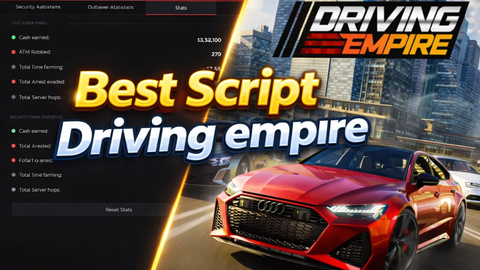 ZXCHUB OP DRIVING EMPIRE AUTOFARM - [WATER &amp; MAP] Driving Empire🏎️ Car Racing script preview