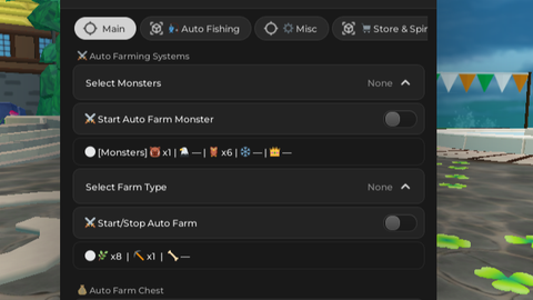 AutoFarm Monster Eggs Chest AutoFishing autofeed Bond - [🍀] Dragon Adventures 🐉 script preview