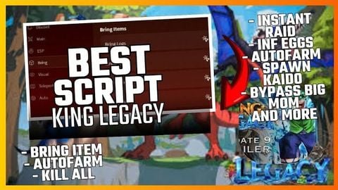 Instant Raid Auto Boss auto farm bypass spawn boss and more - King Legacy script preview