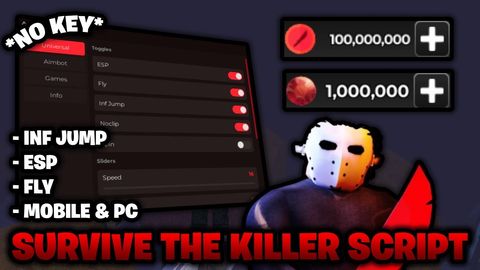ESP Fly Inf Jump camlock speed teleport - 🔪Survive the Killer! script preview
