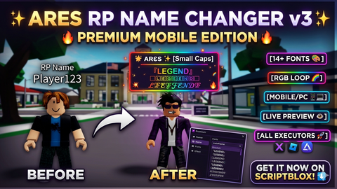 Ares Stylish RP Name - Brookhaven RP script preview