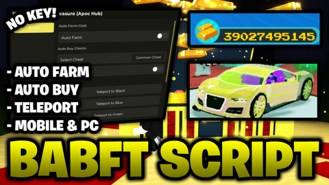 Auto Farm Auto Buy Teleport Anti AFK - Build A Boat For Treasure script preview