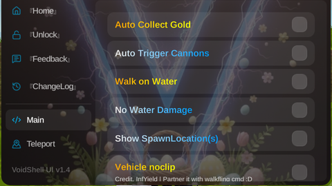 VoidShell Hub v1 4 - Pilfering Pirates script preview