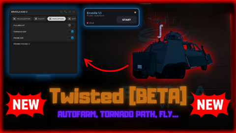 Ervoila V1 Autofarm Bypass Troll - Twisted [BETA] script preview