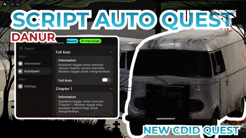 SCRIPT DANUR QUEST CDID - (UPDATE!) Car Driving Indonesia script preview