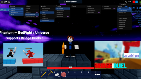 Phantom - BedFight ⚔️ [2X XP] script preview