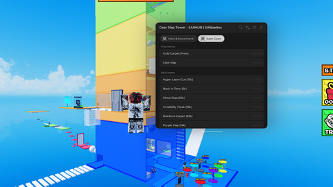 Slap Tower I Get All Slap I Get All Items And More - [✋] Gear Slap Tower script preview