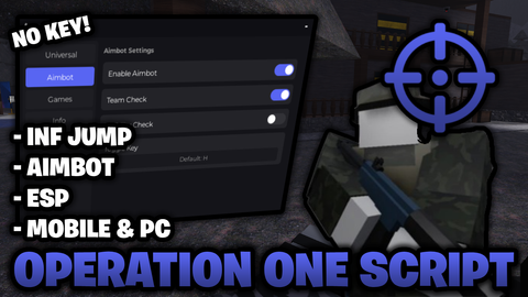 Aimbot camlock wallcheck teamcheck esp Speed - Operation One script preview
