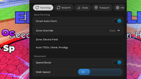 BEST AUTO FARM FREE KEYLESS OPEN SOURCE - [KOTH 👑] Aura Ascension script preview