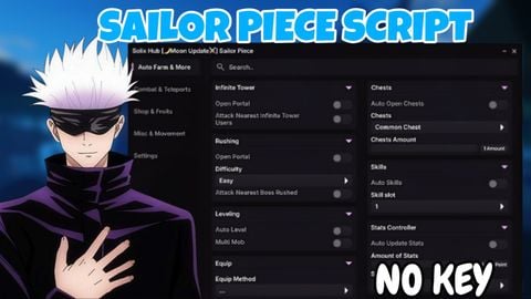 Autofarm Hit aura autobuy infinite tower dungeon OP - [🌙Moon Update⚔️] Sailor Piece script preview