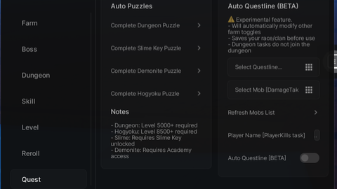 Auto All Quest - [⚔️Anti Magic Update💎] Sailor Piece script preview