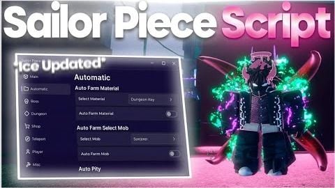 Auto Farm Auto Pity Auto Dungeons Kill Aura and more - [🍀2x Luck🍀] Sailor Piece script preview