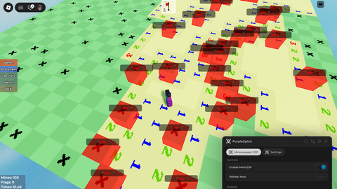 Mine ESP FULLY WORKING - bLockerman's Minesweeper script preview