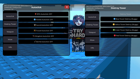 NO CD DOOMSPIRE BRICKBATTLE SCRIPT AUTODESTORY AND MORE - No Cooldown Doomspire Brickbattle script preview