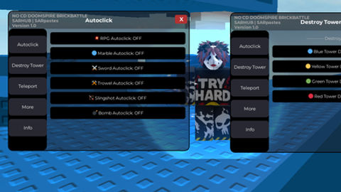 NO CD DOOMSPIRE BRICKBATTLE SCRIPT AUTODESTORY AND MORE - No Cooldown Doomspire Brickbattle script preview