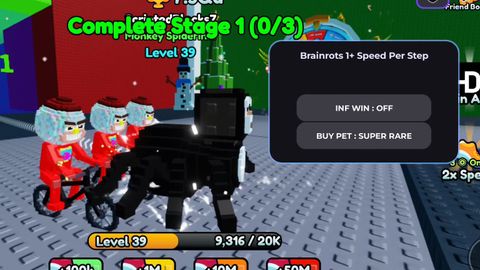 [🎅]Brainrots +1 Speed Per Step