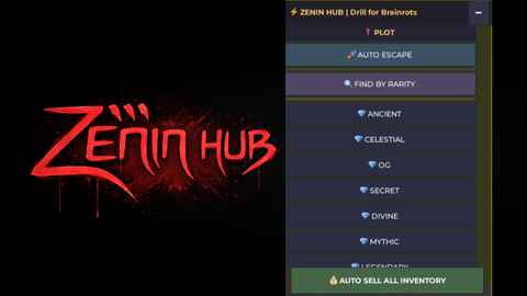 auto escape auto find rarity - Drill for Brainrots script preview