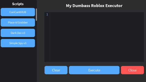 Universal Script 📌 My Dumbass Roblox Executor — Roblox Scripts