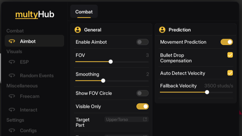 AR2 MultyHub Aimbot ESP Events and more - Apocalypse Rising 2 script preview