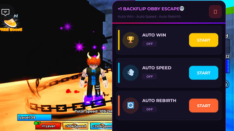 +1 Backflip Obby Escape